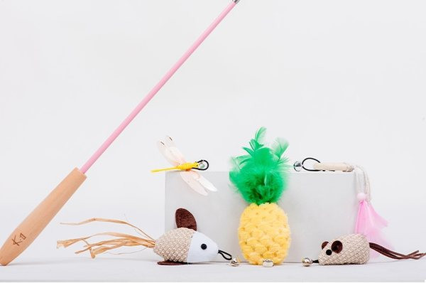 Tija de pisică cu pene