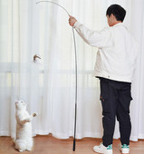 Igračka štap za pecanje s mačjim perjem