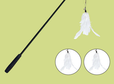 Igračka štap za pecanje s mačjim perjem