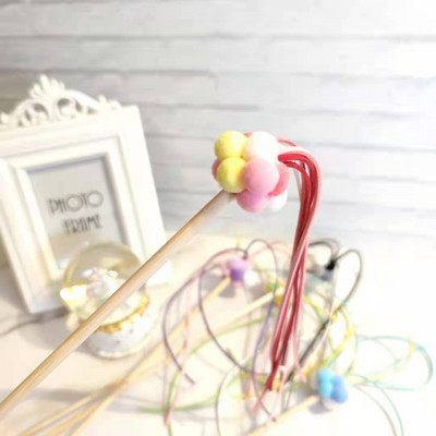 Puidust värviline kassimänguasi tüüpi õngeritv