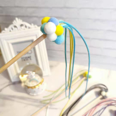 Puidust värviline kassimänguasi tüüpi õngeritv