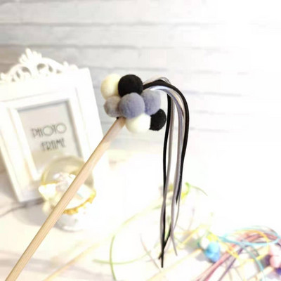 Puidust värviline kassimänguasi tüüpi õngeritv