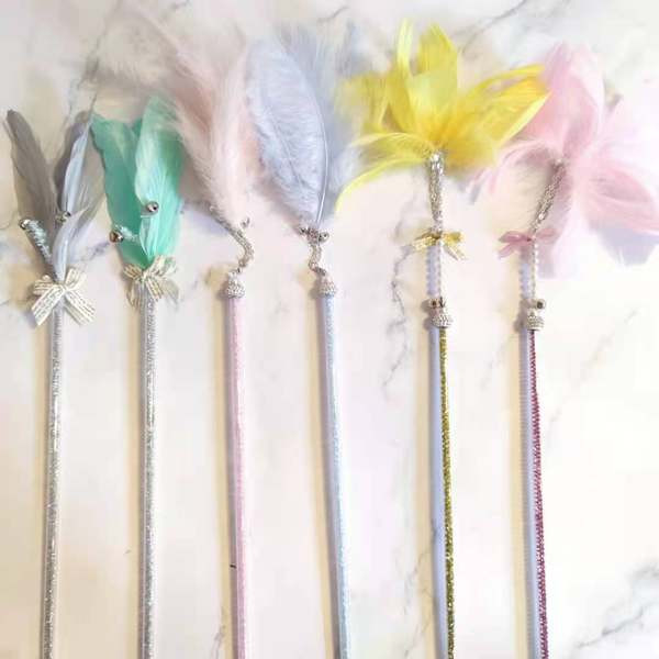 Παιχνίδι γάτας - ένα ραβδί με φτερά