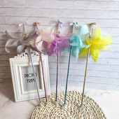 Băț de jucărie pentru pisici cu pene colorate