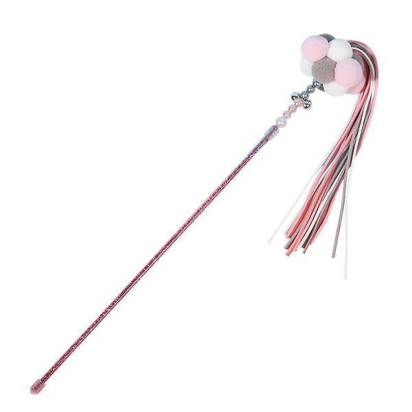 Jucărie pentru pisici cu pene și perle