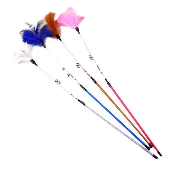 Undița de pescuit tip jucărie pisică - set de trei sau una