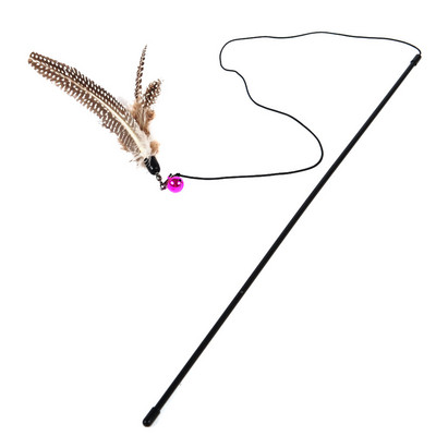 Jucărie pisică cu pene mai multe modele