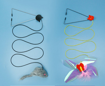 Viseća igračka za mačke s elastičnim užetom