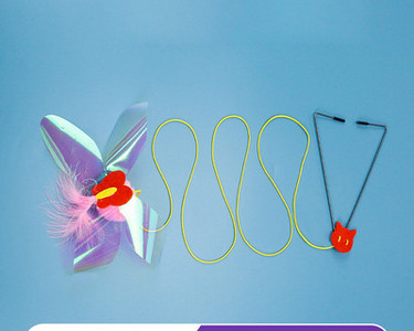 Viseća igračka za mačke s elastičnim užetom