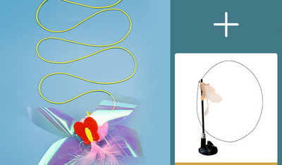 Viseća igračka za mačke s elastičnim užetom