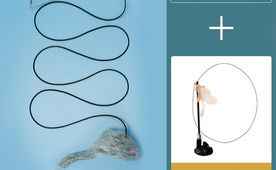 Viseća igračka za mačke s elastičnim užetom