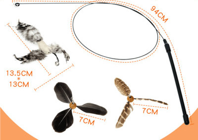 Kassidele sobiv ripatsiga mängupulk