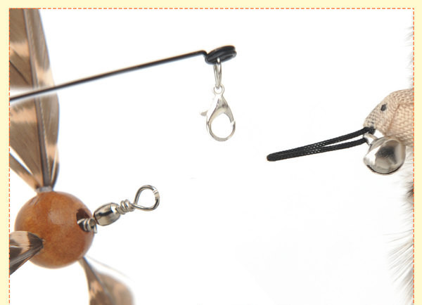 Kassidele sobiv ripatsiga mängupulk