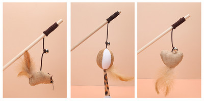 Kaķu rotaļlieta ar kuloniem - vairāki modeļi