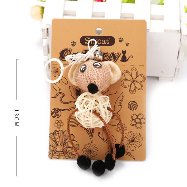 Jucărie de pisică cu pene de pisică