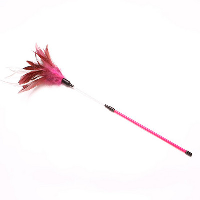 Kassi mänguasi sulgedega - mitut värvi