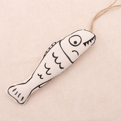 Funie de jucarie cu pandantiv de peste