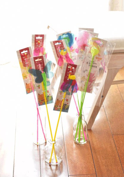 Undiță de pescuit jucărie cu pisici - mai multe modele