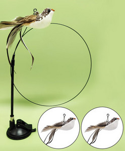 Undiță de pescuit tip jucărie pisică cu suport autoadeziv