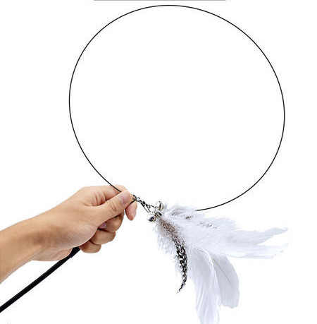 Undiță de pescuit tip jucărie pisică cu suport autoadeziv