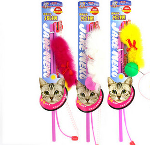 Set 3 tije de jucarie pentru pisici