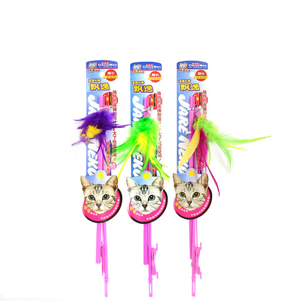 Set 3 tije de jucarie pentru pisici