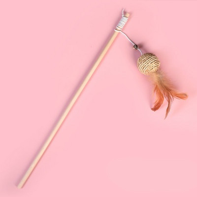 Undiță de pescuit jucărie cu pisici cu diverse pandantive și clopot