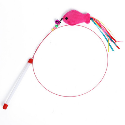 Štap za pecanje mačka igračka s perjem