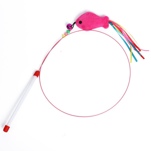 Štap za pecanje mačka igračka s perjem