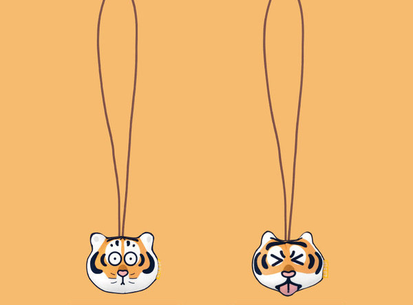 Viseća igračka za mačke u obliku tigra