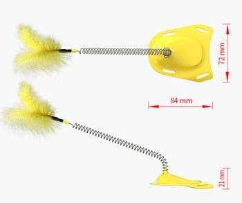 Παιχνίδι γάτας με φτερά προσκολλημένα στα πόδια