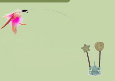 Παιχνίδι γάτας με φτερά και βάση στήριξης