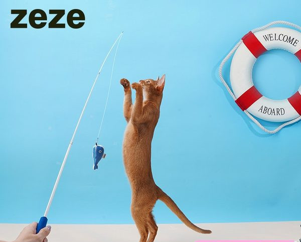 Mačka igračka štap za pecanje s privjeskom
