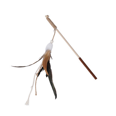 Jucărie din pene de pisică cu pene