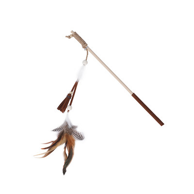 Jucărie din pene de pisică cu pene