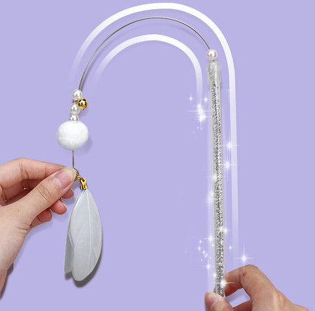 Undiță jucărie - pentru pisici