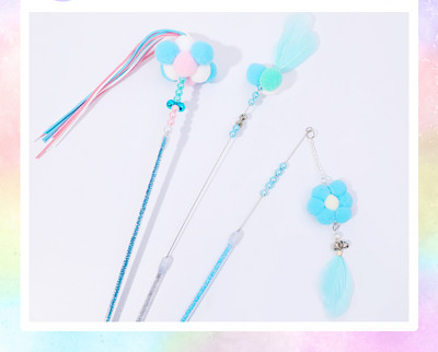 Jucărie pentru pisici cu pandantiv și suport cu aspirator