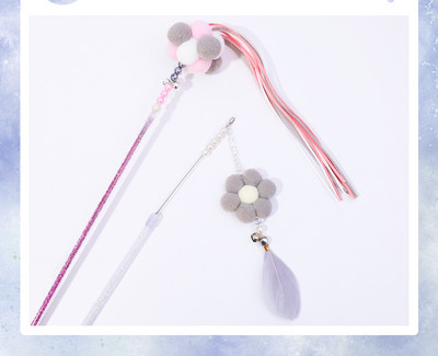 Jucărie pentru pisici cu pandantiv și suport cu aspirator