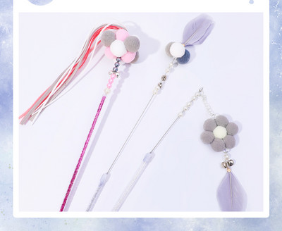 Jucărie pentru pisici cu pandantiv și suport cu aspirator