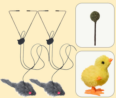 Piekarināma rotaļlieta kaķiem - vairāki modeļi