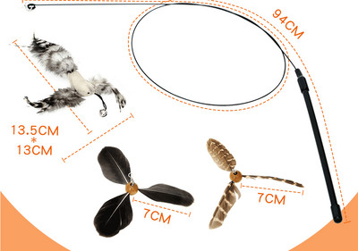 Undiță jucărie două modele pentru pisici