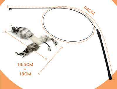 Undiță jucărie două modele pentru pisici