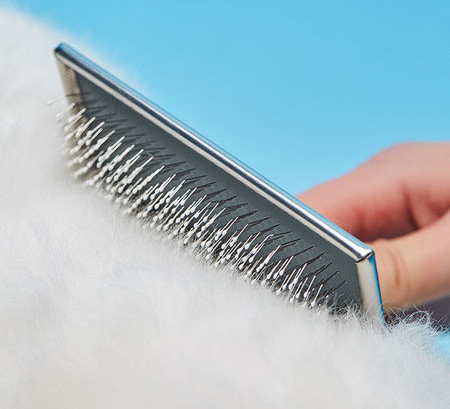 Pieptene mare metalic pentru pisici