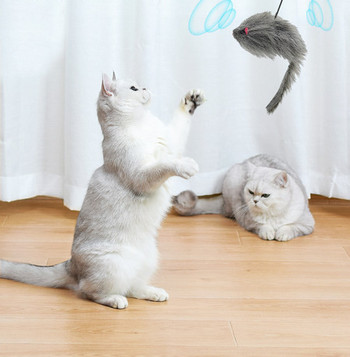 Αυτοκόλλητο καλάμι ψαρέματος τύπου παιχνίδι γάτας