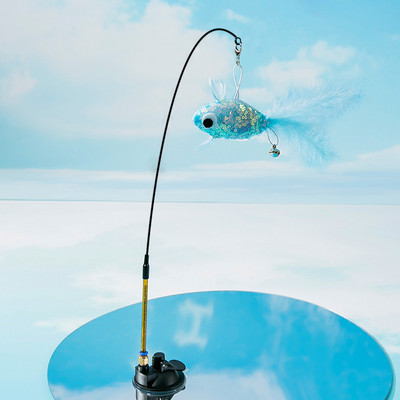 Undiță de pescuit jucărie cu pisici - mai multe modele