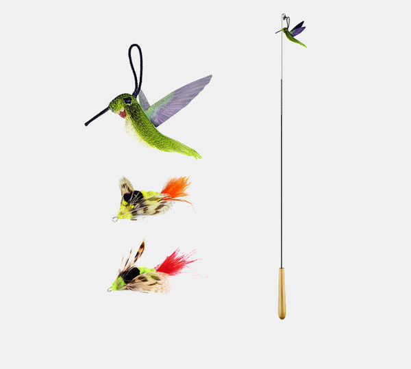Toy fishing rod with pendants