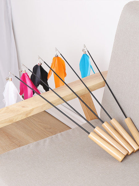 Undiță de pescuit jucărie pisică cu pene - 2 buc