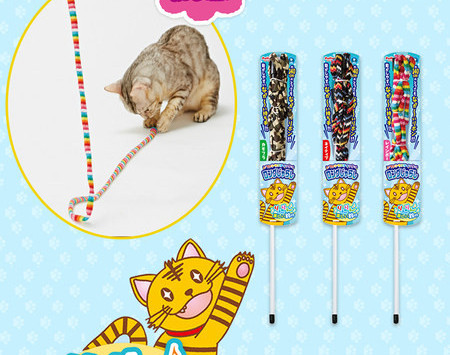 Šarena igračka za mačke sa zvonom