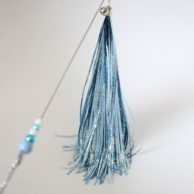 Undiță de pescuit jucărie pisică cu ciucuri