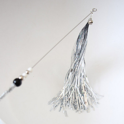 Undiță de pescuit jucărie pisică cu ciucuri